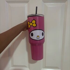 Sanrio Pink Tumbler with Yellow Bow